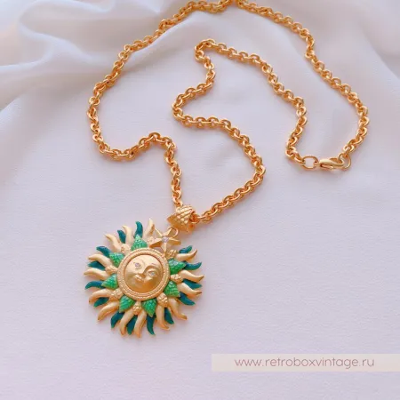 BOB MACKIE Кулон на цепочке «Лесное солнце любви»