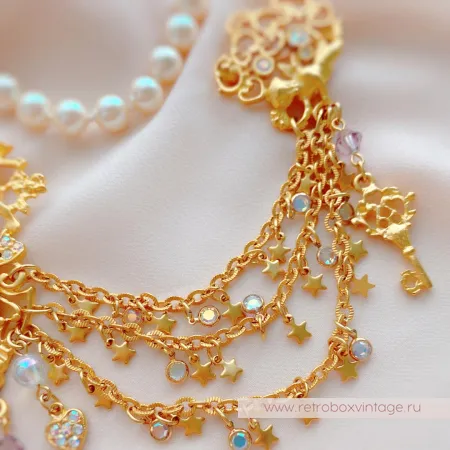 KIRKS FOLLY Брошь-шатлен «Ключи к сердцу»