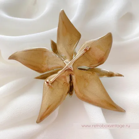 ALEXIS BITTAR Брошь «Голубой эдельвейс»