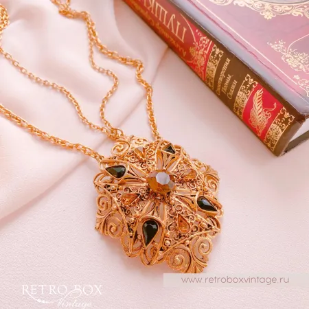 FLORENZA Ожерелье "Чудное мгновение" (Амбра)