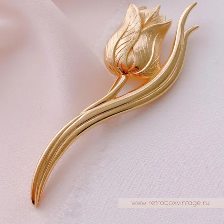 MONET Брошь «Золотой тюльпан»