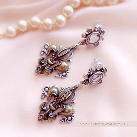 SWEET ROMANCE Серьги «Флер де лис - королевская лилия»