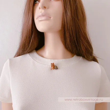 ERWIN PEARL Брошь «Собака йоркширский терьер»