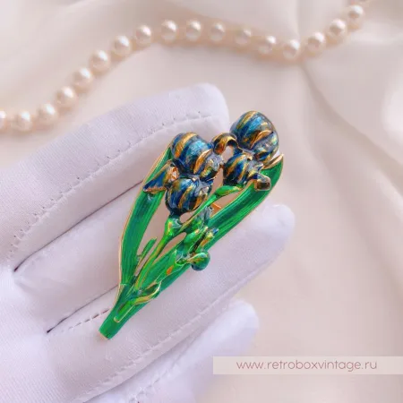 MFA Брошь «Букет ирисов»