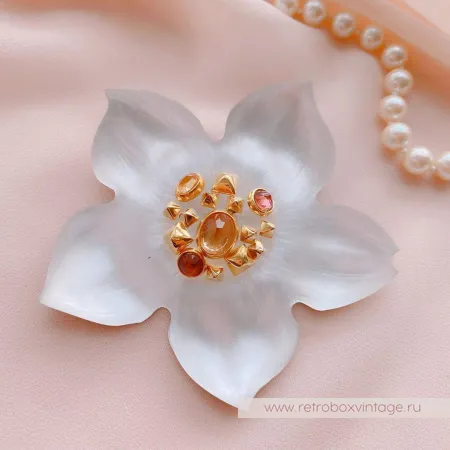 ALEXIS BITTAR Брошь «Цветущий жасмин»