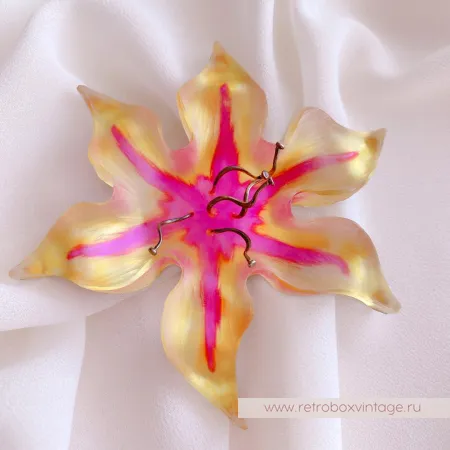 ALEXIS BITTAR Брошь «Цветок рассвета - лилия»