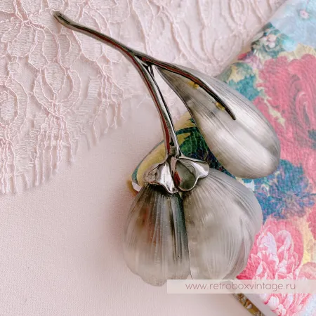 ALEXIS BITTAR Брошь "Пепельный тюльпан" Эксклюзив