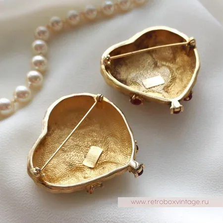 JoiES SALVADOR DALI Брошь «Гранатовое сердце»