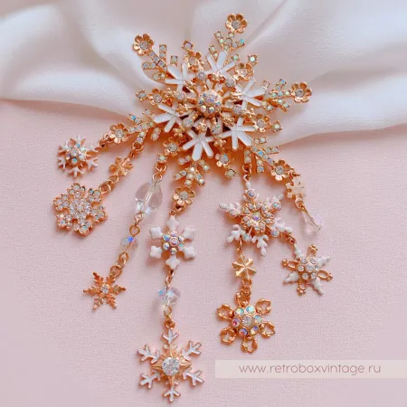 KIRKS FOLLY Брошь и серьги «Метелица»