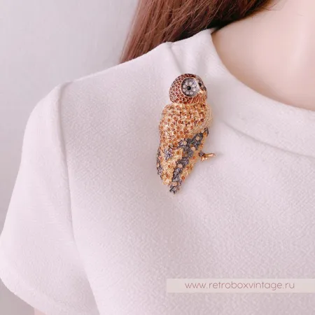 NOLAN MILLER Брошь «Совушка-сова»