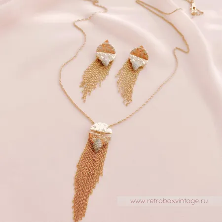 ALEXIS BITTAR Комплект «Полет кометы» кулон на цепочке и серьги