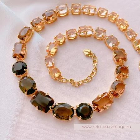 CAROLEE Ожерелье «Кристальная амбра»