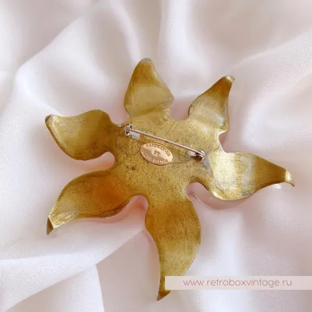 ALEXIS BITTAR Брошь «Цветок рассвета - лилия»