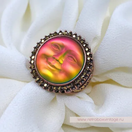 KIRKS FOLLY Кольцо «Лунная нимфа: хамелеон фуксия»