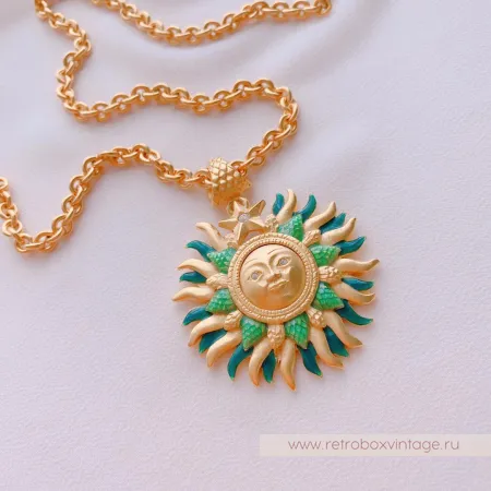 BOB MACKIE Кулон на цепочке «Лесное солнце любви»