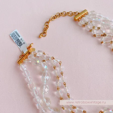 JOAN RIVERS Ожерелье "Хрустальный водопад" с сиянием Aurura Borealis