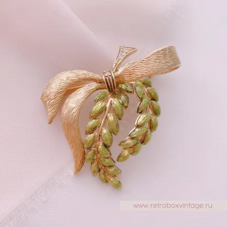 JOAN RIVERS Брошь «Весна: веточка с бантом»