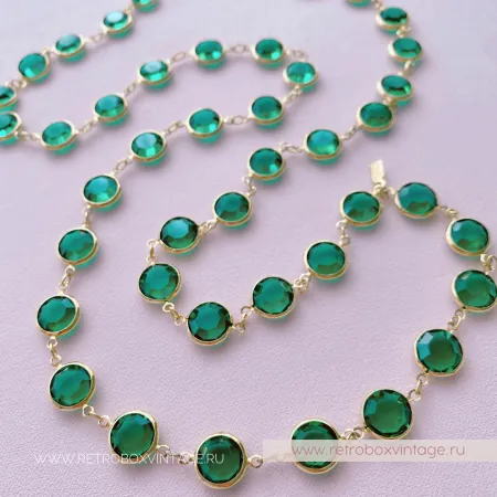 SWAROVSKI Нить безелей «Изумрудная мечта»