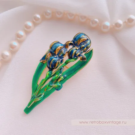 MFA Брошь «Букет ирисов»