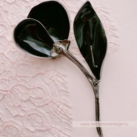 ALEXIS BITTAR Брошь "Пепельный тюльпан" Эксклюзив