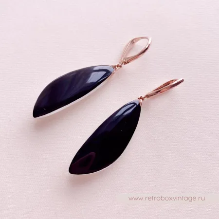 ALEXIS BITTAR Серьги «Легче перышка: бежевые в розовом золоте»