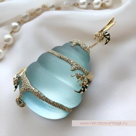 ALEXIS BITTAR Брошь «Мятный улей и дикие пчёлы»