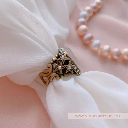 SWEET ROMANCE Кольцо «Лунная соната: бронза»