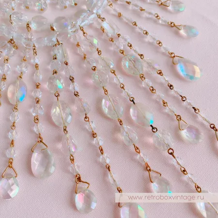 JOAN RIVERS Ожерелье "Хрустальный водопад" с сиянием Aurura Borealis