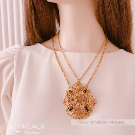 FLORENZA Ожерелье "Чудное мгновение" (Амбра)