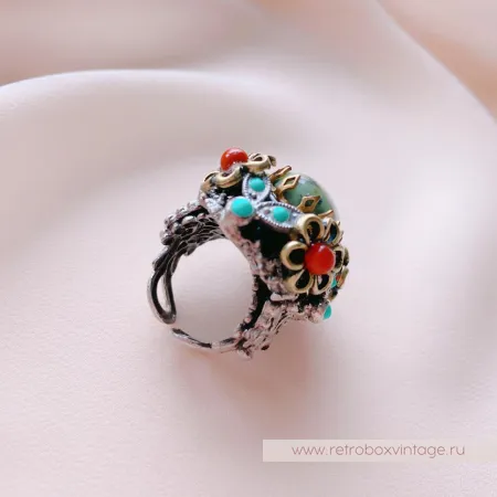 SWEET ROMANCE Кольцо «Мохаве с натуральной бирюзой»