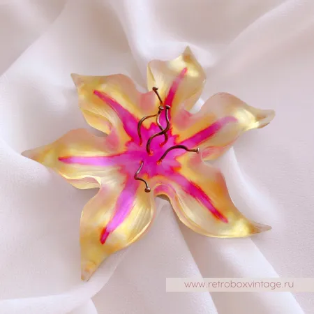 ALEXIS BITTAR Брошь «Цветок рассвета - лилия»