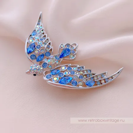 NOLAN MILLER Брошь «Синяя птица мечты»