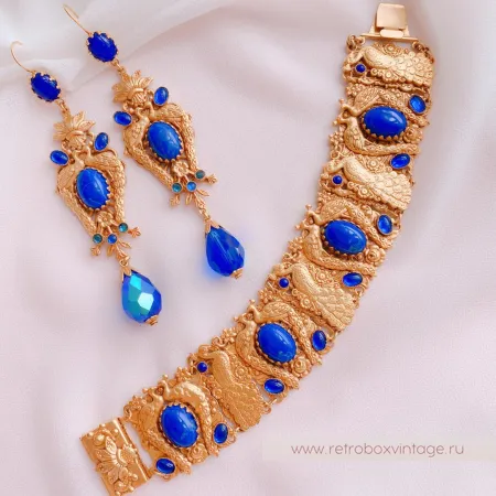 ASKEW LONDON Браслет «Синие павлины»