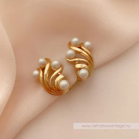 TRIFARI Комплект «Жемчужный: ожерелье и клипсы»