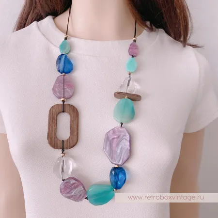 MOON PARIS Ожерелье «Шармэль» с крупными бусинами