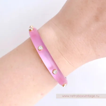 ALEXIS BITTAR Браслет "Яркие вспышки: нежная роза"