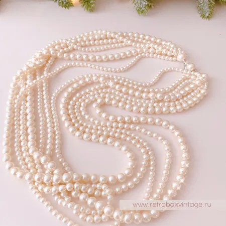 MARVELLA Ожерелье «Жемчужные каскады» шесть нитей