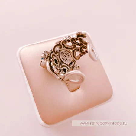 SWEET ROMANCE Кольцо "Лягушка на кувшинке: серебро"