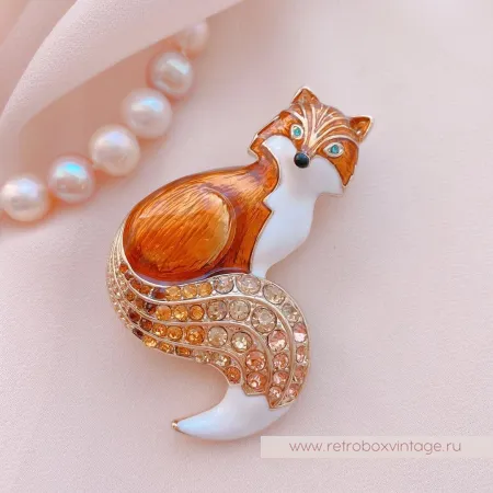 NAPIER Брошь "Рыжая лиса"