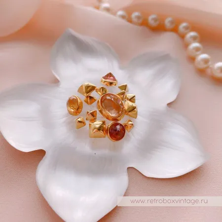 ALEXIS BITTAR Брошь «Цветущий жасмин»