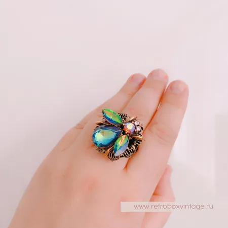 SWEET ROMANCE Кольцо «Радужная пчелка»
