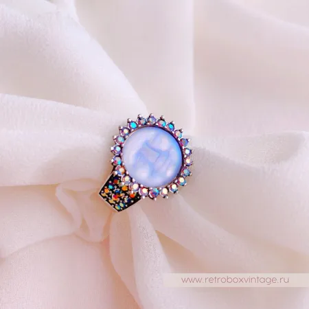 KIRKS FOLLY Кулон на цепочке «Голубая луна»