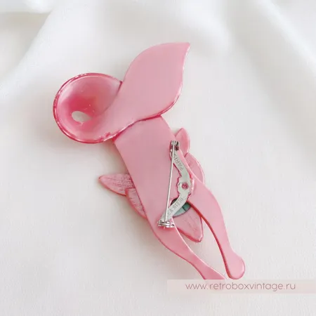 LEE STEIN Брошь «Розовая лиса»