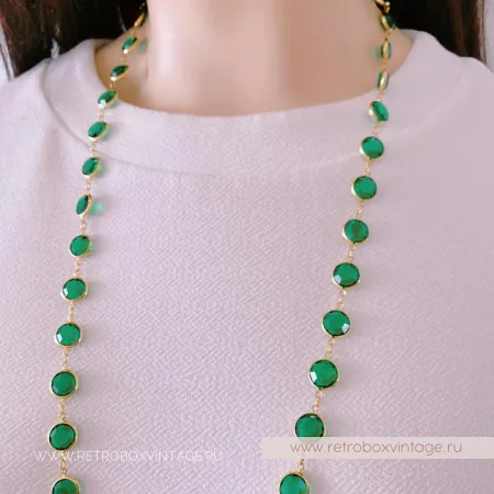 SWAROVSKI Нить безелей «Изумрудная мечта»