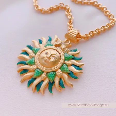 BOB MACKIE Кулон на цепочке «Лесное солнце любви»