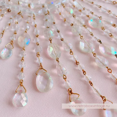 JOAN RIVERS Ожерелье "Хрустальный водопад" с сиянием Aurura Borealis