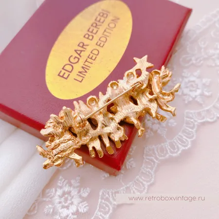 EDGAR BEREBI Брошь «Ангелы любви: золото»