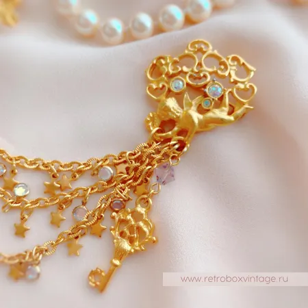 KIRKS FOLLY Брошь-шатлен «Ключи к сердцу»