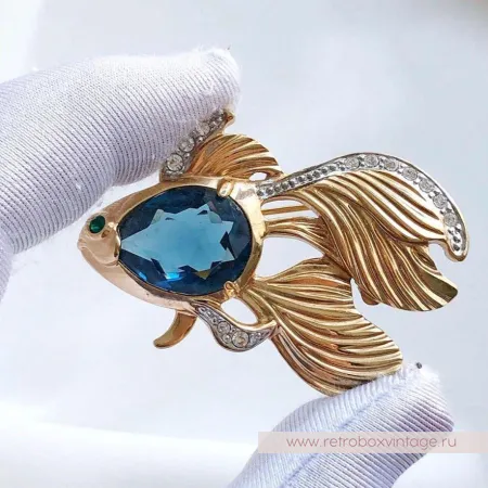 Брошь «Золотая рыбка» NO NAME 