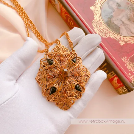 FLORENZA Ожерелье "Чудное мгновение" (Амбра)